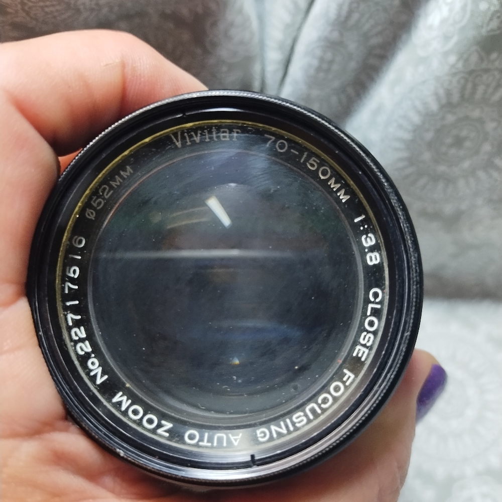 Vivatar 70-150mm 1:3.8 Close Focusing Auto Zoom 52mm Camera Lens